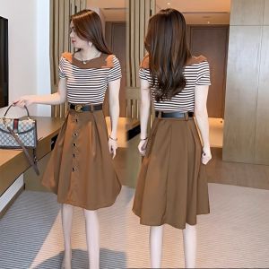 Summer Fashion Trendy Short Figure Friendly Two-Piece Dress