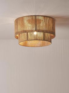 ZHUMUCHUANSHUO | Zen Wabi Sabi Vintage Rope Ceiling Light