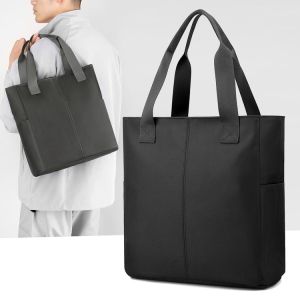 Túi Xách Da Nam Đeo Vai Đơn Giản Dung Tích Lớn Vải Nylon Kiểu Dáng Đứng Túi Xách Công Sở Túi Xách Thường Ngày Túi Xách Nam