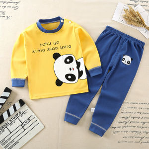 Pure Cotton Childrens Underwear Set Home Clothes for Boys And Girls Toddler Sleepwear Moisture Wicking Polyester Fiber