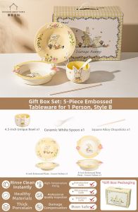 MODERN SWEETHOME | Rabbit Pattern Dish Set