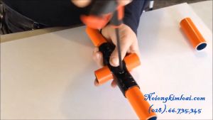 [HCM]Khớp nối kim loại HJ-4 DIY(đen) cho ống phi 2728/Metal Joints