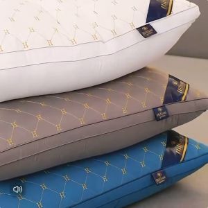 【Buy 1 take 1】Authentic Hilton Pillow High Quality 800g Antibacterial soft and non-deformable High Quality Five-star Hilton Hotel Home Pillow Premium Alternative Down Fiber Soft 100% Cotton Fabric 19*29 Inch(48*74cm)