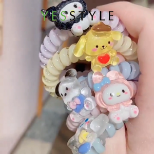 Yesstyle Kunciran Rambut Anak Motif Sanrio Kuromi Cute Ikat Rambut Kabel