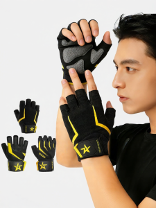 LARA STAR | Pull-Up and Callus Protection Mens Fitness Gloves