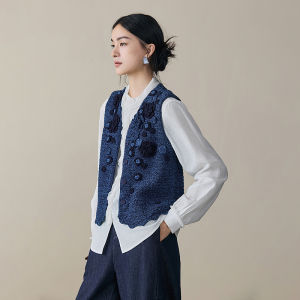 Crochet Floral Cotton Vest