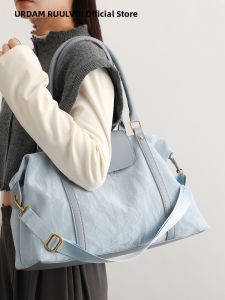 URCDN RDALVO | Large Capacity Soft Leather Womens Travel Bag