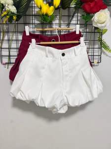 กางเกงกระโปรงทรงบอลลูนกางเกงขาสั้น น่ารักสดใส