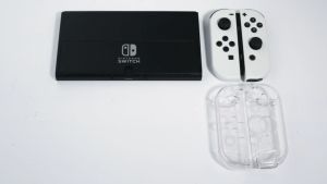 DOBE Crystal Case Nintendo Switch OLED Hardcase + Softcase Casing Nintendo Oled Transparan TNS 1133C
