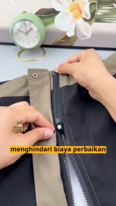 Kepala Resleting Lepas Pasang Zipper Head Anti Slip