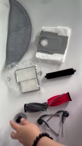 For Roborock Saros 10/Roborock S9 MaxV Ultra Robot Vacuum Spare Parts Main Side Brushes Mop Cloths HEPA Filters Dust Bags