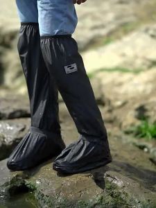 KeyRu | Waterproof Knee High Rain Boot Covers Anti-Slip Non-Slip Durable Universal Fit Shoe Covers for Men Women Outdoor Activities Hiking Fishing Travel