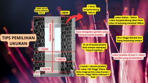 Gorden Jendela & Pintu Elegan Smokring Katun Free Tali&hook LP