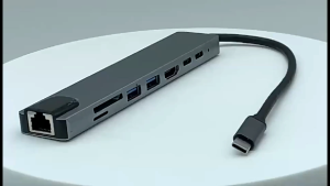 Bộ chuyển Type C Hub 6 trong 1 Đầu đọc thẻ TF SD cho Laptop PC Nhiều cổng HDMI 4K USB3.0 Sạc PD 100W