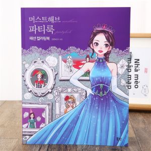 Sách Tô Màu Nghệ Thuật Công Chúa Thời Trang