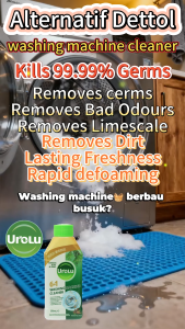 「Dettol Same model」Urolu 6in1 Pine Washing Machine Cleaner 250ml – Fresh Scent Germ Protection