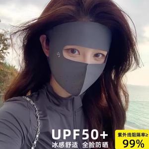Sunproof Anti-UV Breathable Ice Silk Thin Face Mask