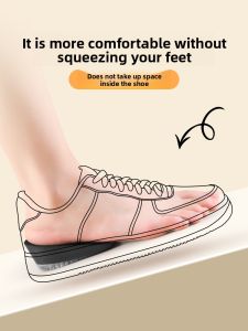 FASHEHAN | Mary Janes Womens Shoe Insoles Heightening Silicone Slip-On Flat Shoes Comfortable 1cm Heel Boost Summer Half-Padding