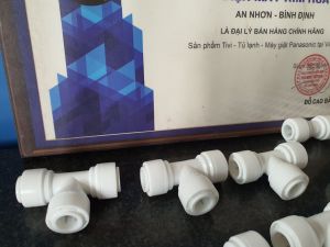 Cút Tê / Nối nhanh 2 đầu phi 10 -linh kiện máy lọc nước