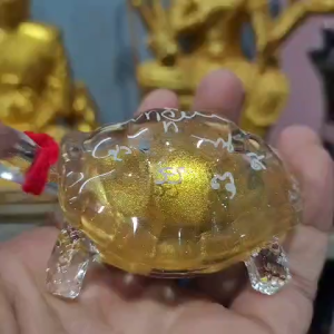 Hộp Quà Lưu Niệm Trang Trí Để Bàn - Rùa Phong Nhị Ca Tài Lộc