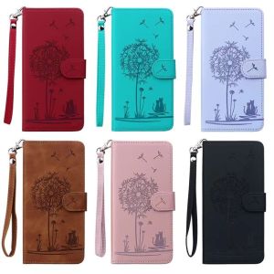 Dandelion Flip Leather Phone Case For Redmi Note 13 Pro Plus 4G 5G 13C 12 Card Holder Stand Book Cover