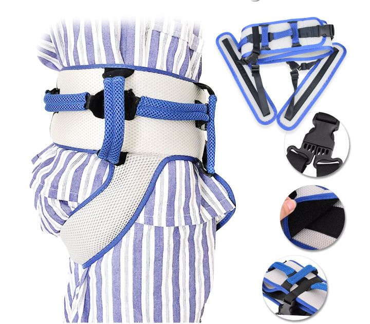 Walking Belt Rehabilitation Auxiliary Belt Leg Loops Nursing Safety Gait Assist Device Physical