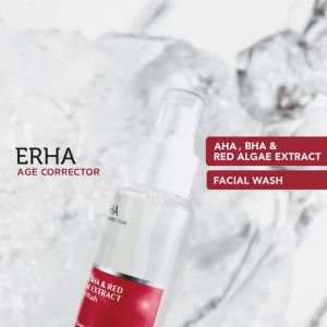 ERHA Age Corrector Facial Wash - Sabun Pembersih Wajah Anti Aging AHA BHA & Red Algae Extract 90ml