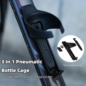 Multifunctional Bike Bottle Cage For Airtag Locator Pneumatic Road Bicycle Bottle Holder Magnetic MTB Tire Lever Bike Accessory