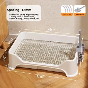 MOLIDA | Anti-Stepping Feces Small Dog Litter Box