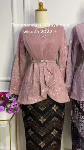 Baju Kebaya Aveena Nude Kebaya Batik Couple Kebaya Tunangan Lamaran Kebaya Wisuda Terbaru 2023