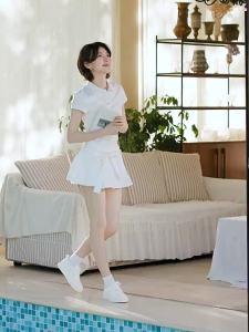 Belle | 4CM Height Increasing Breathable Brogue White Sneakers