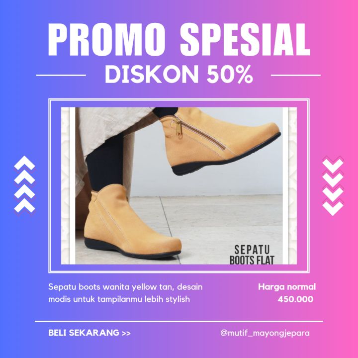 PROMO SPESIAL // sepatu boots damoza // sepatu cantik // sepatu