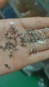 30/50 Chiếc Cổ Bạc Chữ Thập Quyến Rũ Hợp Kim Kẽm Kim Loại Cho DIY Làm Đồ Trang Sức-Vòng Cổ Vòng Tay Bông Tai Móc Khóa Phụ Kiện