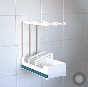 สามารถใช้ได้ทั้งห้องครัว และ ห้องน้ำ ช่วยให้จัดเก็บเป็นระเบียบ ที่วางฟองน้ำอ่างล้างจาน พร้อมที่แขวนผ้าเช็ดมือ อุปกรณ์จัดเก็บ เพิ่มความเป็นระเบียบในครัวของคุณ ชั้นวางของในครัวใหม่ ปรับได้ ราวแขวนผ้าขนหนู ชั้นเก็บอ่างล้างจาน