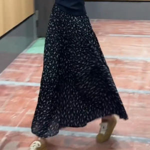 Shalldoer | Fashionable Floral Print Half-length Skirt Womens Stylish Versatile Design Summer New Arrival Age-defying Large Hemline Skirt