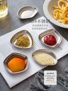 Đĩa Đựng Gia Vị Bằng Thép Không Gỉ Cấp Thực Phẩm 304 Đĩa Đựng Nước Sốt Tương Mắm Nhỏ Dùng Trong Nhà Bếp Đĩa Đựng Nước Sốt Dùng Trong Nhà Bếp
