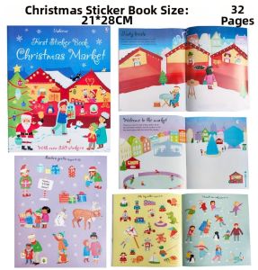 English Learning Stickers Book for Girls 2-6 Years