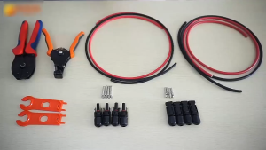 1 Pair MC4 Connector Solar Panel Cable Connectors 1x Male 1x Female IP67 30A waterproof