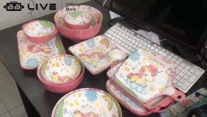 BBLIVE Set Keramik Motif Unicorn Unik&Lucu / Piring Mangkok Plate Ceramic Kekinian Motif Unicorn Serbaguna Import Murah 100% Authentic
