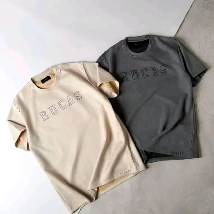 RUCAS The Initial Special Material Tee Baju Kaos Distro Unisex I T ...