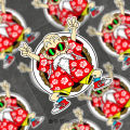 Creative Dragon งานเต้นรำ Turtle Sage สติกเกอร์สะท้อนแสงสําหรับตกแต่งรถจักรยานยนต์ไฟฟ้ารถสติ๊กเกอร์ &lt; Ne1&gt; ยี่ห้อ Scratch แพทช์. 