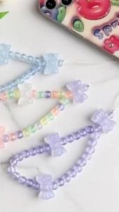 Bayar Di Tempat - Gantungan HP Manik Stylish / Phone Strap Aesthetic Lucu / Lanyard HP Gaya Korea Kreatif