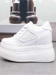 14cm Hidden Heel White Shoes Womens Autumn 12cm Ultra High Heel 10cm Small Size 33 Platform Shoes Thick Sole Casual Womens Shoes