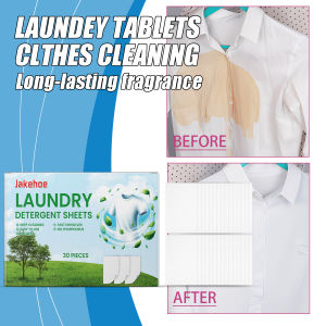 50 PCS/Bag Laundry Tablets Color Absorption Anti-Staining Sheets Anti-String Mixing Washing Accessories Long-lasting Fragrance