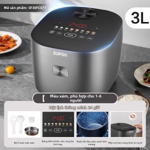 Supor | Nồi Cơm Điện Thông Minh Đa Năng Dung Tích Lớn 5L