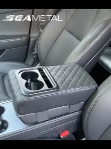 SEAMETAL Car Armrest Box Cover Bracket Heightening Support Universal Arm Center Console Arm Rest Cushion Water Cup Phone Holder Organizer