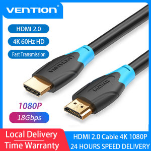 Vention Cáp HDMI Cáp TV 4K HD Cáp HDMI 2.0 Đực Sang Đực Tốc Độ Cao Hiệu Ứng 3D Máy Tính Xách Tay Kết Nối Với TV Màn Hình Máy Chiếu LCD Bộ Máy Chủ Chuyển Đổi Cáp HDMI Sang HDMI Máy Tính Xách Tay Sang TV 1M 1.5M 2M 3M 5M 8M 10M