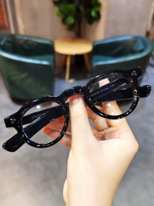 C&H บอร์ดแว่นถนอมสายตาป้องกันแสงสีฟ้าสำหรับผู้หญิงที่มีกรอบแก้วกรอบทรงกลมขนาดเล็กส่วนบุคคลสามารถจับคู่กับเลนส์แว่นสายตาสั้นสูง