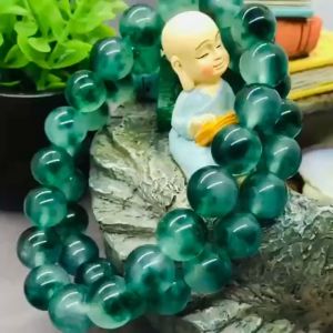 Vòng tay đá mã não rêu xanh Vạn An Group trang sức phong thủy mang đến may mắn bình an tài lộc