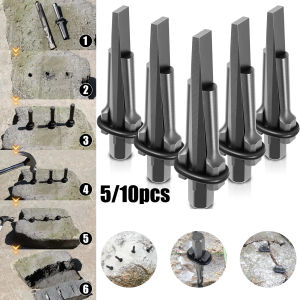 5/10Pcs 5/8 Inch Stone Splitter Heavy Duty Plug Wedge Feather Shims Stone Expansion Tool For Granite/Marble Separator Hand Tool